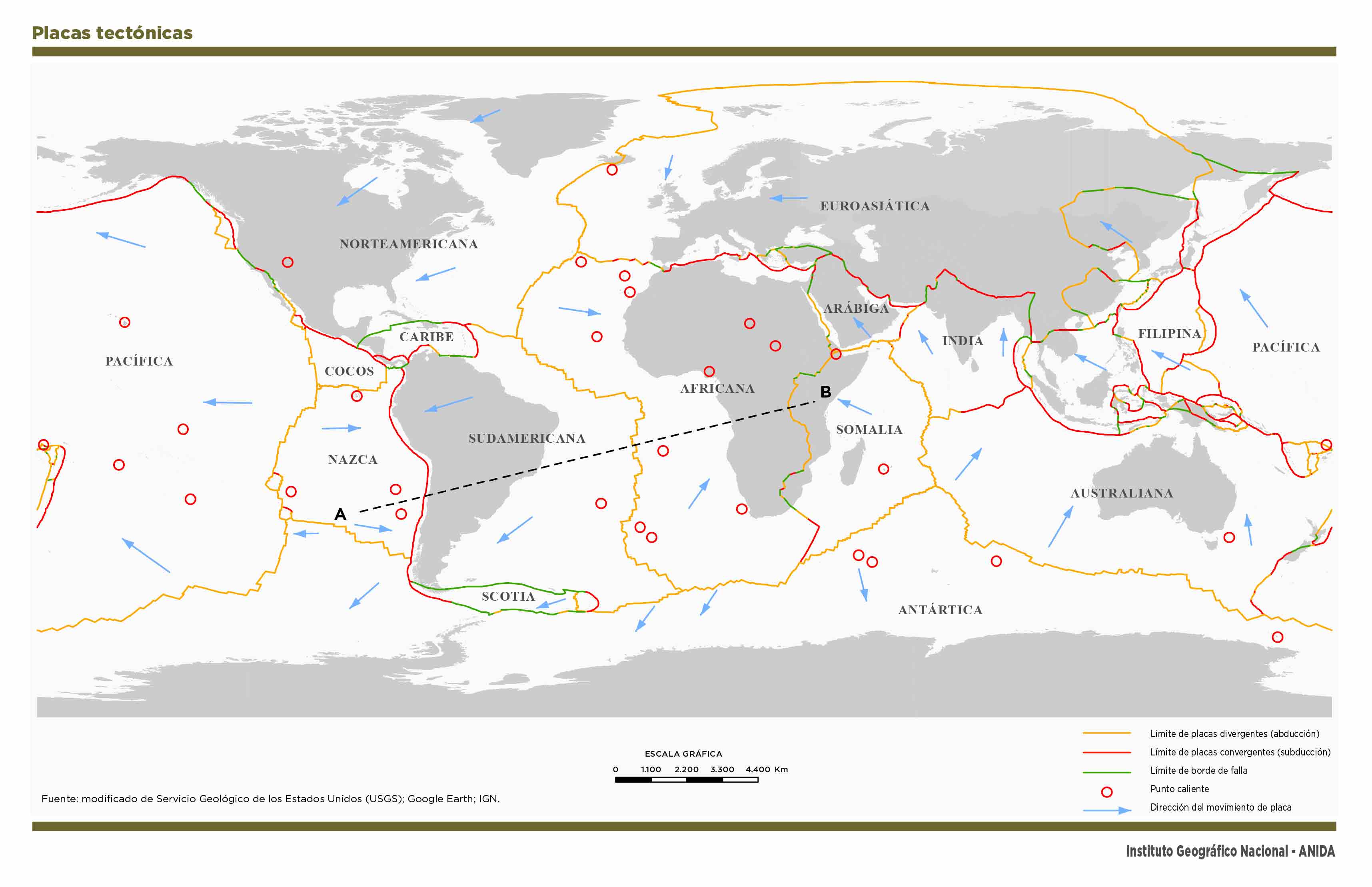 Compartir Imagen Planisferio Con Localizacion De Placas Tectonicas